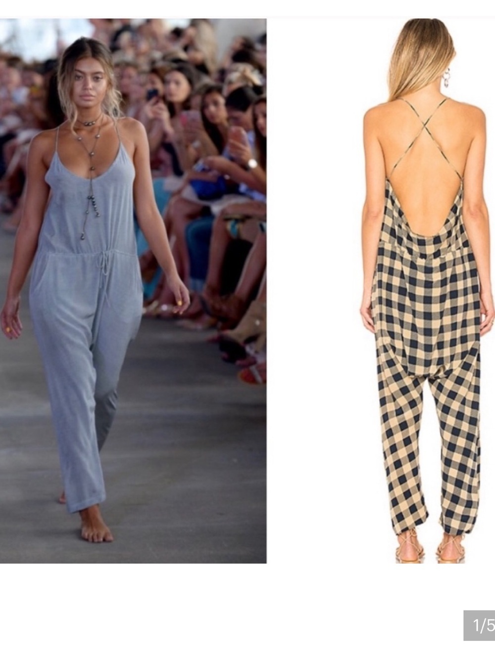 NWT ACACIA Copacabana Silk Jumpsuit- Black Beauty- Size P
